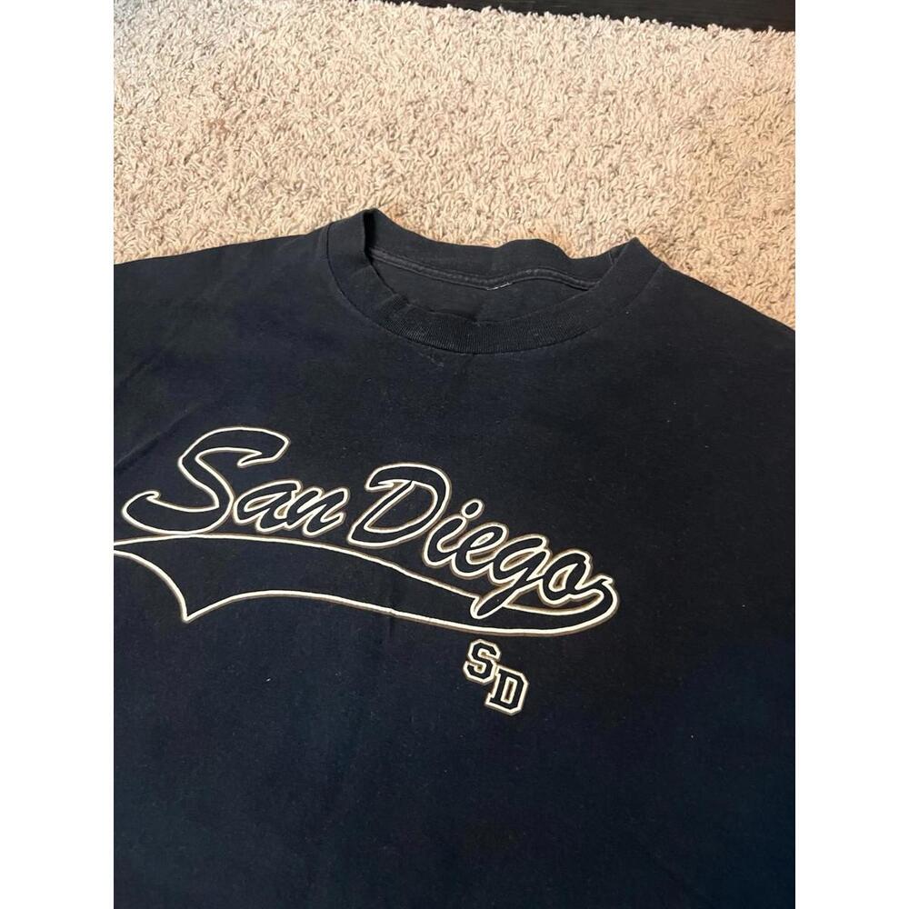 Vintage San Diego SD California Graphic Tee Navy Blue Men’s XL/XXL
